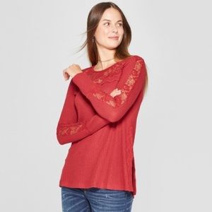 Waffle Crochet Blouse